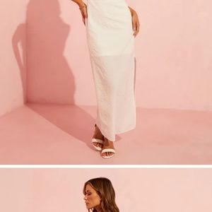 White Vici Midi Dress